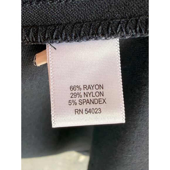 Banana Republic Ally Collection Black Sleeveless Fit Flare Dress Size 0 Pockets - Picture 9 of 9